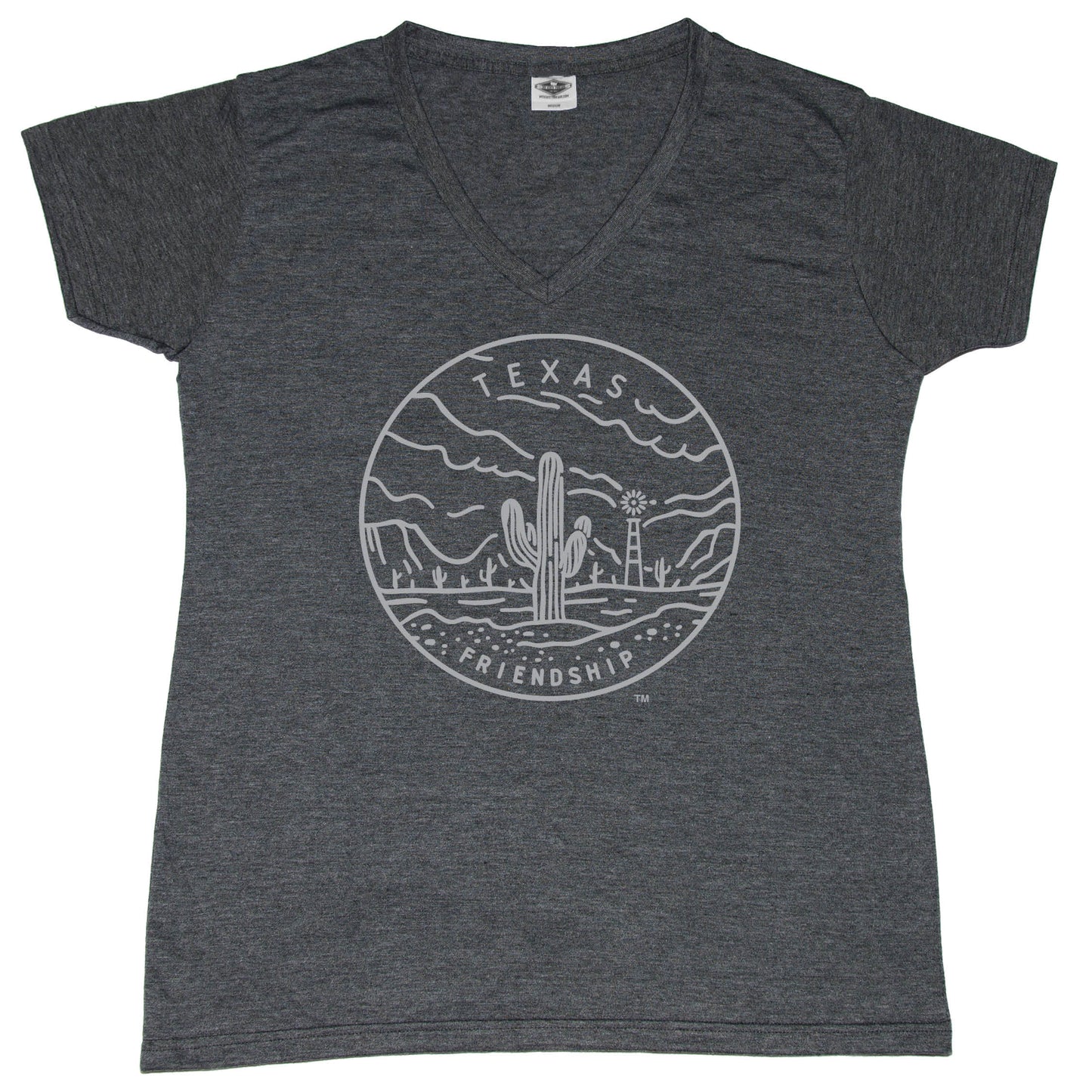 TEXAS LADIES' V-NECK | STATE SEAL | FRIENDSHIP - My State Threads