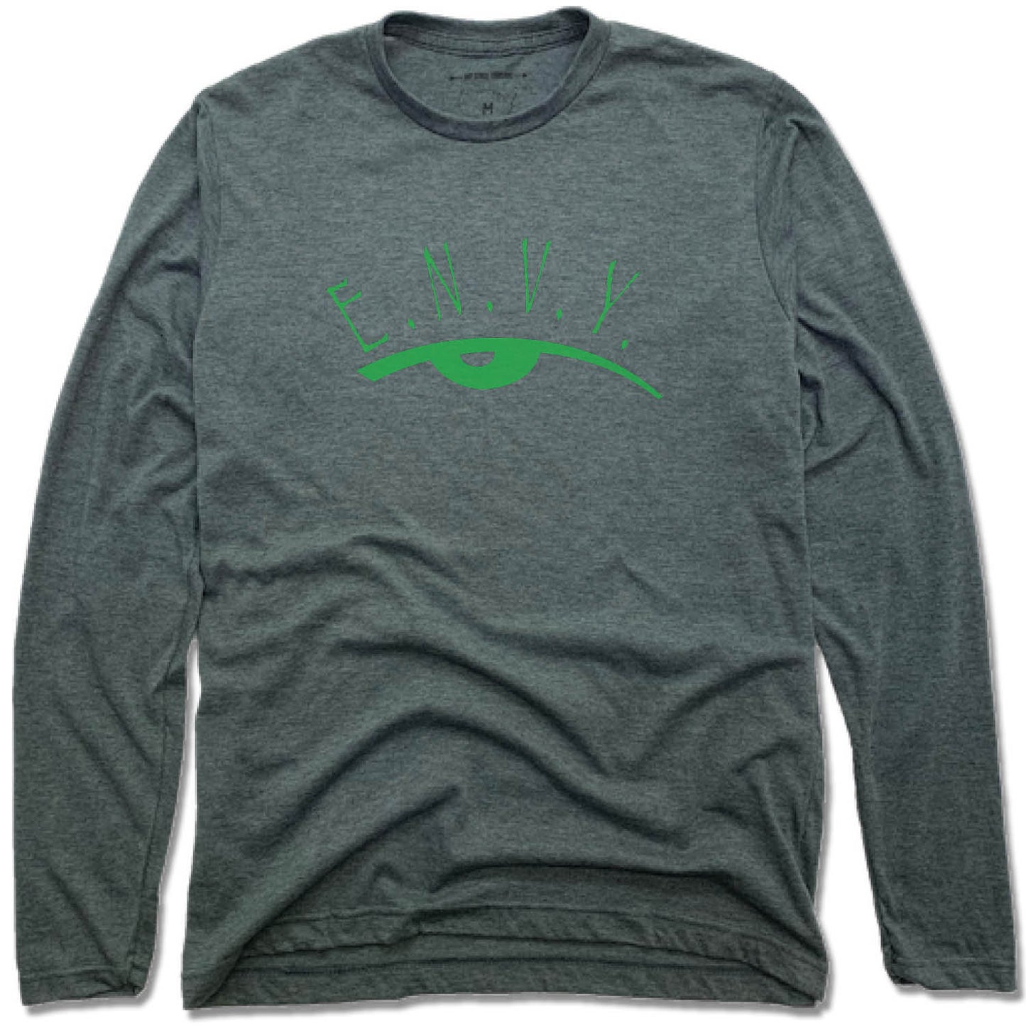 ENVY NOBODY VALUE YOURSELF | UNISEX LONG SLEEVE TEE | GREEN LOGO