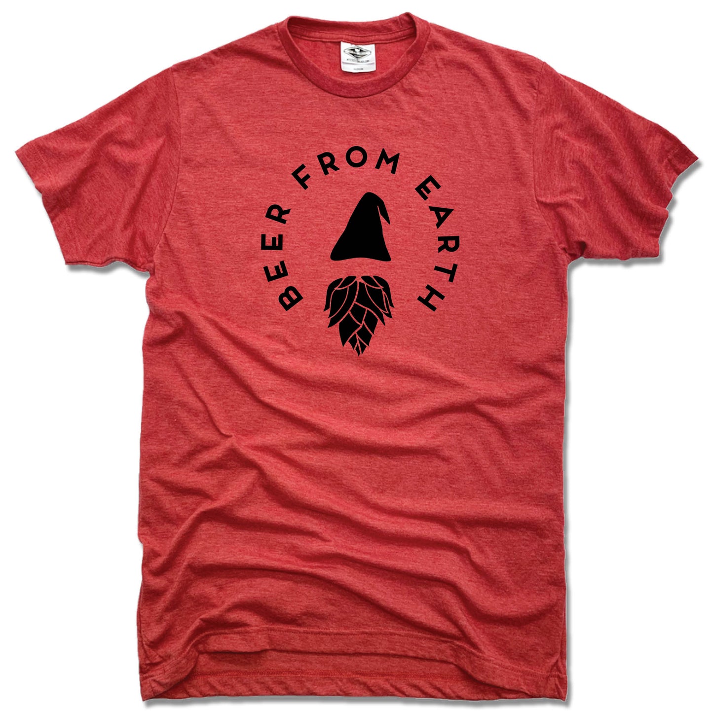 GNOMETOWN BREWING | UNISEX RED TEE | BEER FROM EARTH - My State Threads
