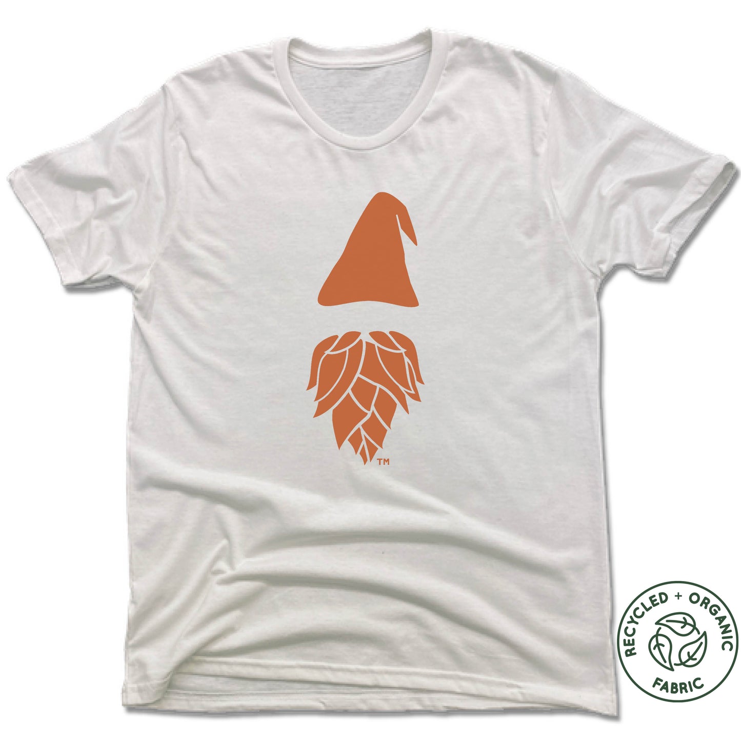 GNOMETOWN BREWING | UNISEX WHITE Recycled Tri-Blend | GNOME