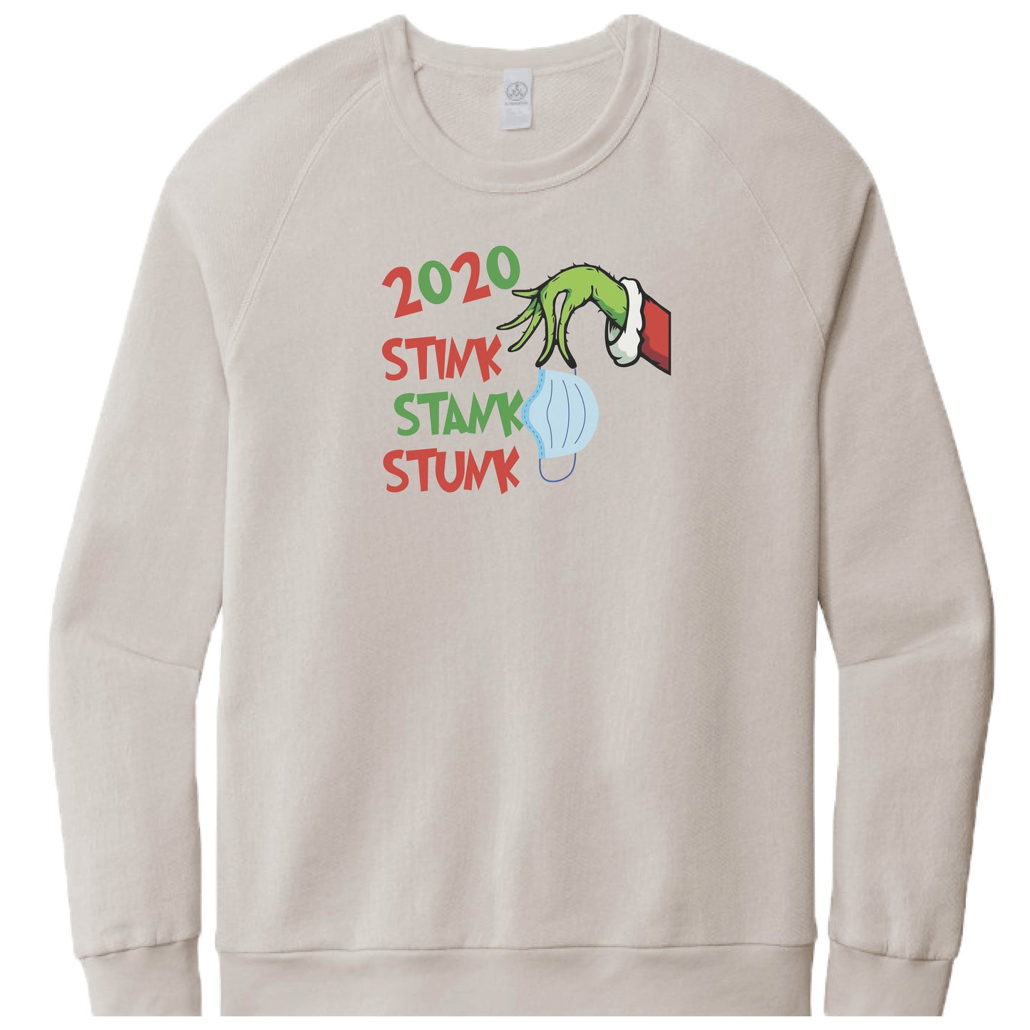LIGHT GRAY FRENCH TERRY SWEATSHIRT | Stink Stank Stunk