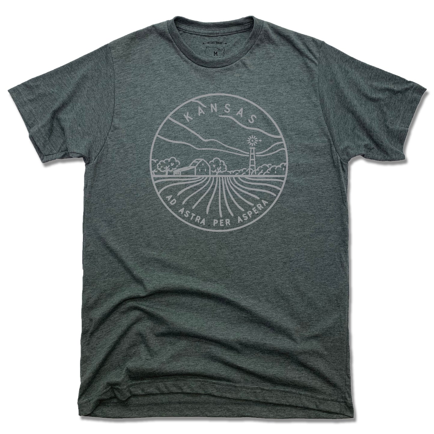 KANSAS TEE | STATE SEAL | AD ASTRA PER ASPERA - My State Threads