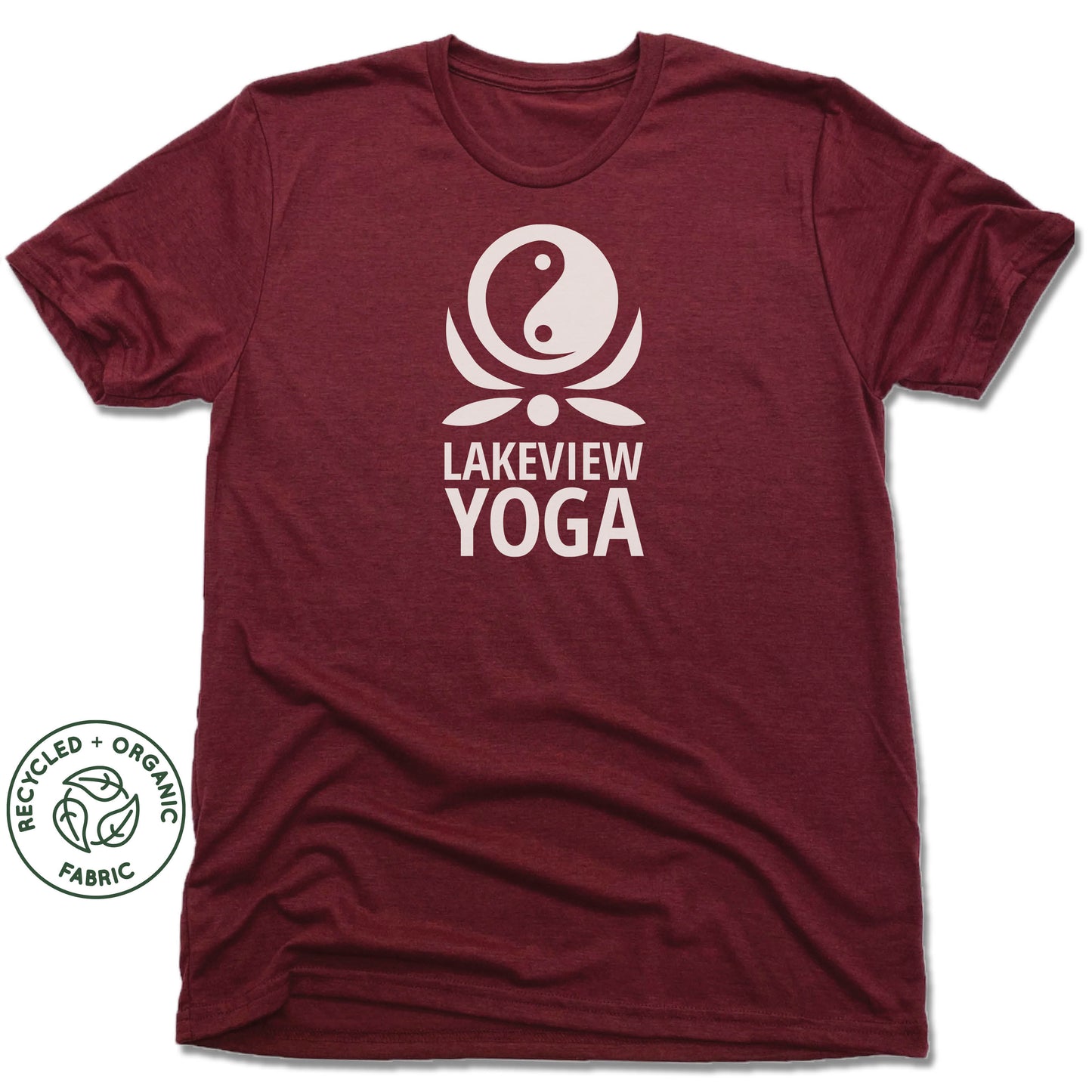 LAKEVIEW YOGA | UNISEX VINO RED Recycled Tri-Blend