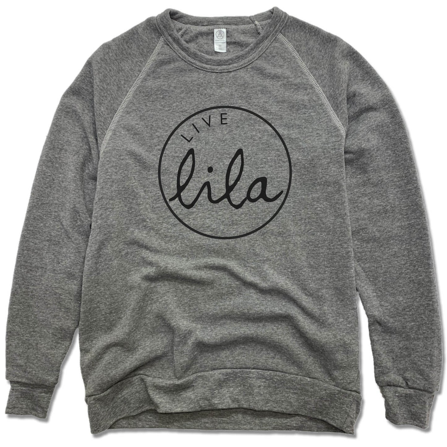 LILA YOGA | FLEECE SWEATSHIRT | LIVE LOGO