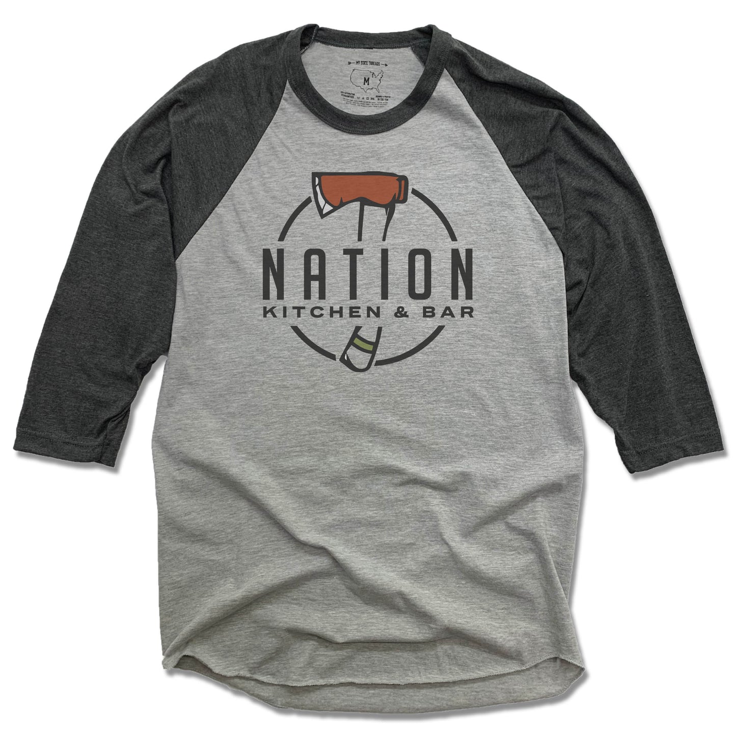 OHIO 3/4 SLEEVE | Nation Kitchen and Bar - My State Threads