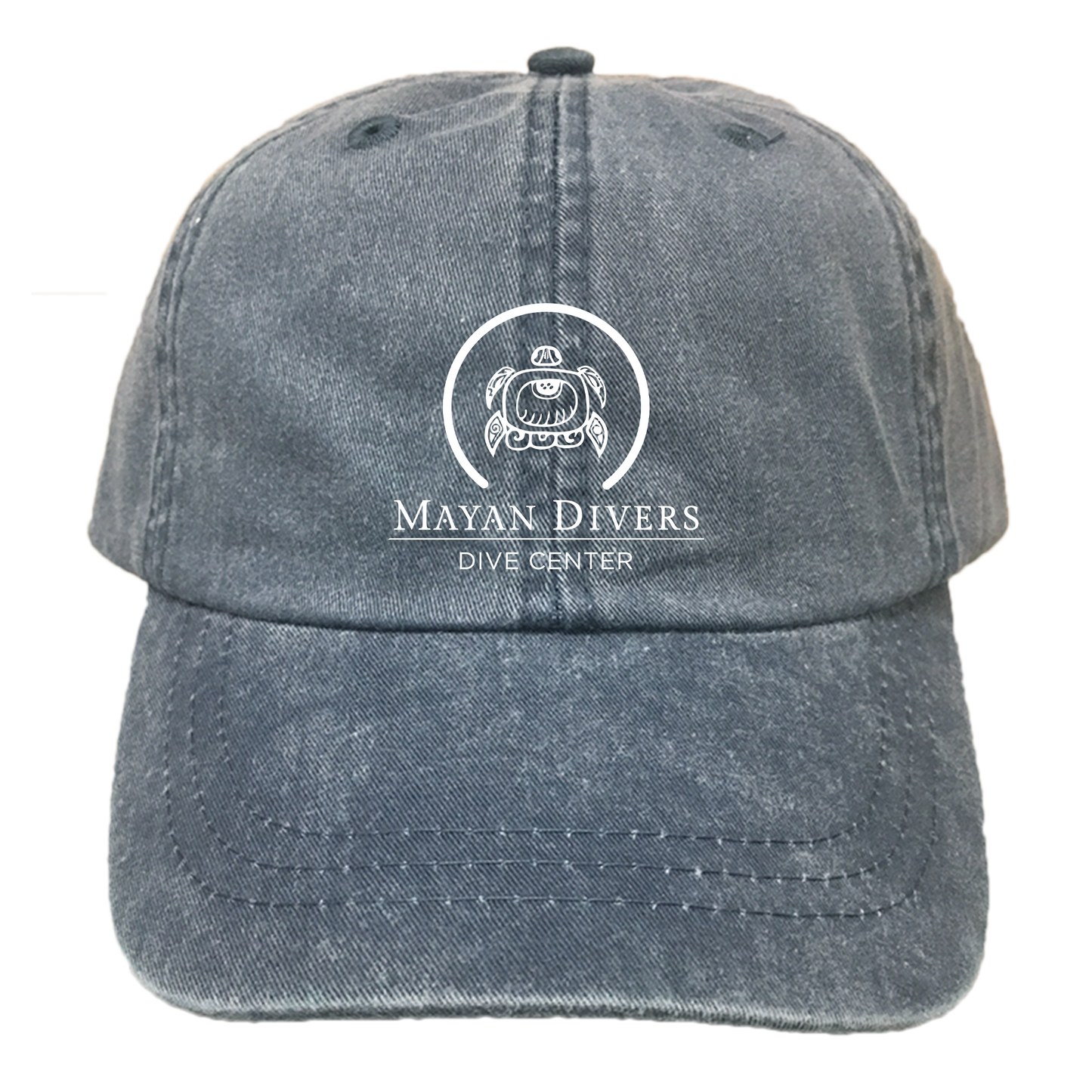 MAYAN DIVERS | EMBROIDERED NAVY HAT | LOGO
