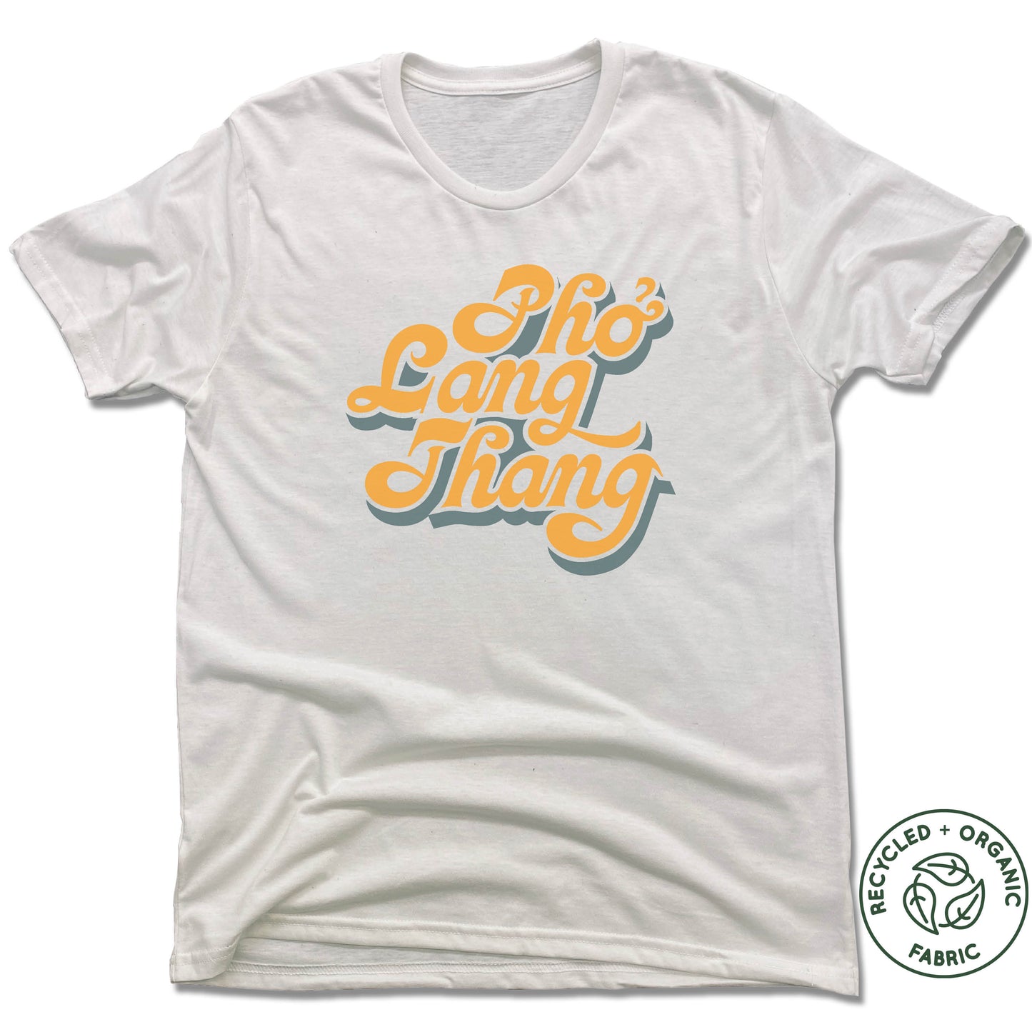 OH | UNISEX White Recycled Tri-Blend | Pho Lang Logo