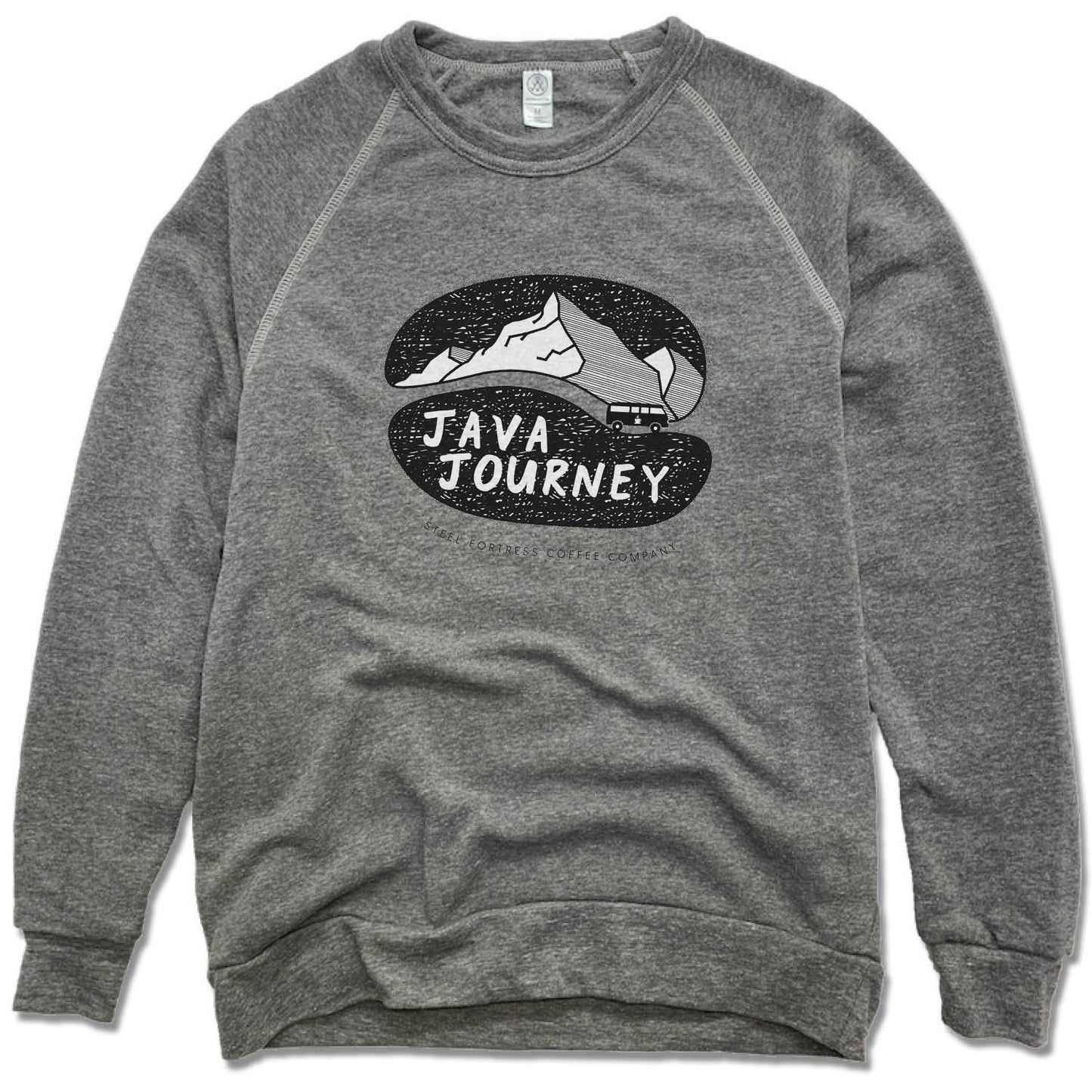 STEEL FORTRESS COFFEE | FLEECE SWEATSHIRT | BLACK LOGO