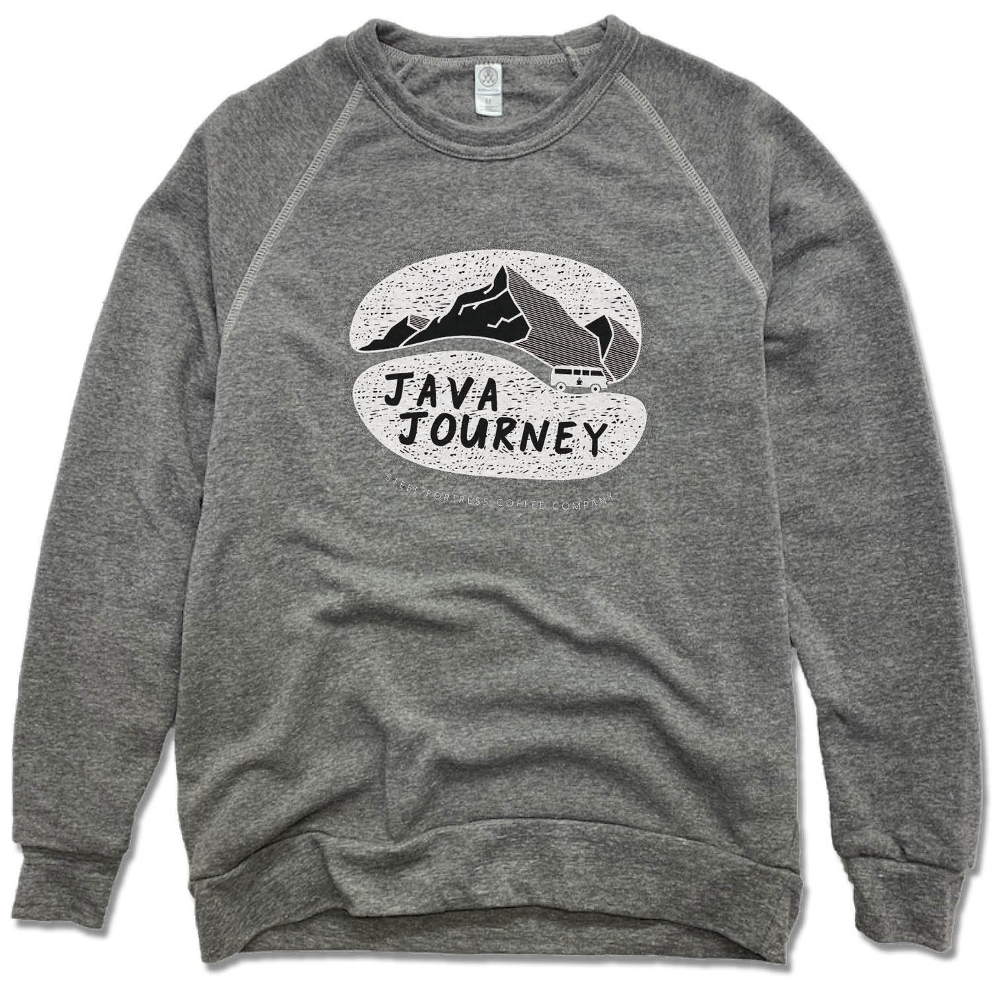 STEEL FORTRESS COFFEE | FLEECE SWEATSHIRT | WHITE LOGO