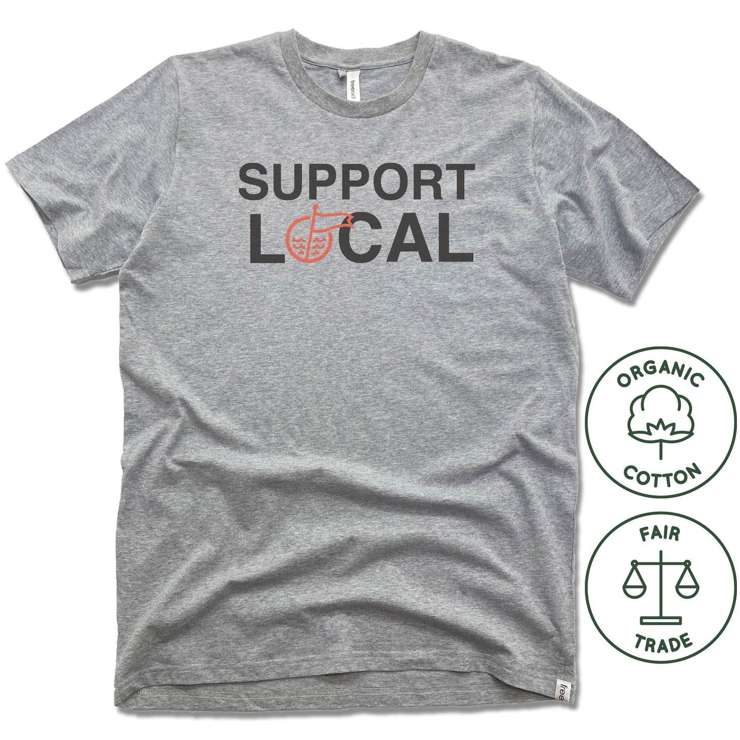 Fairtrade FREESET UNISEX TEE | Support Local Himark - My State Threads