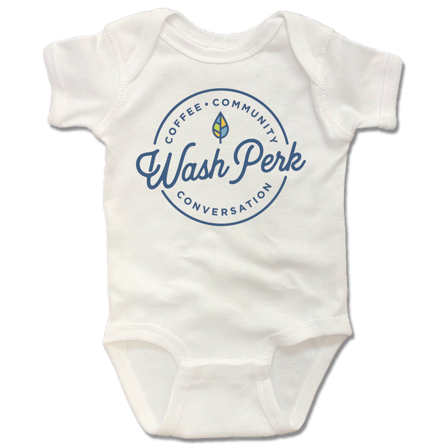 WASHPERK COFFEE HOUSE | WHITE ONESIE | SEAL