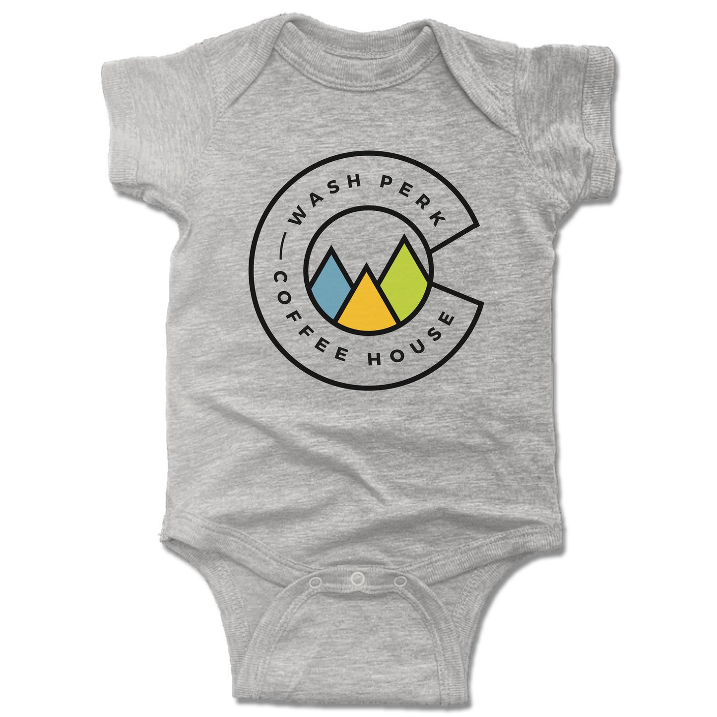 WASHPERK COFFEE HOUSE | GRAY ONESIE | MOUNTAINS