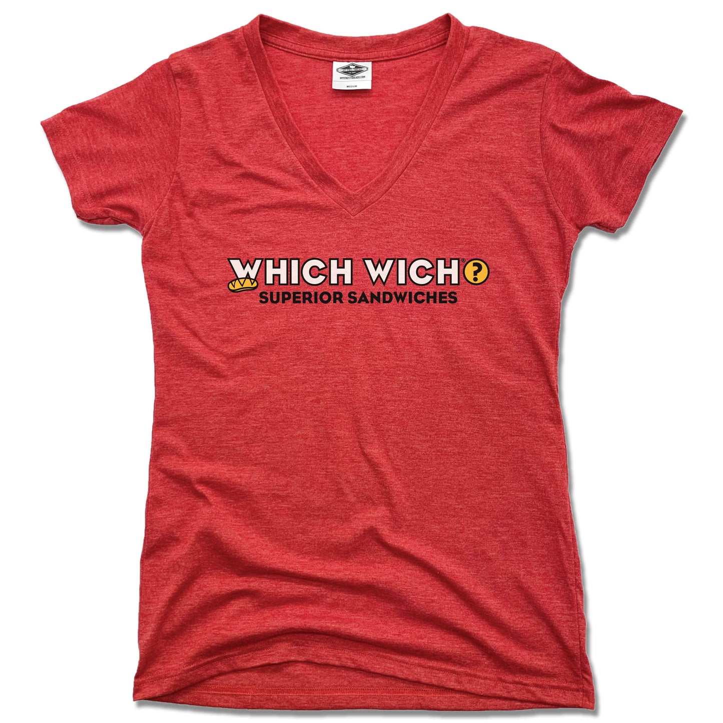 WHICH WICH | SUPERIOR SANDWICHES | LADIES RED V-NECK - My State Threads