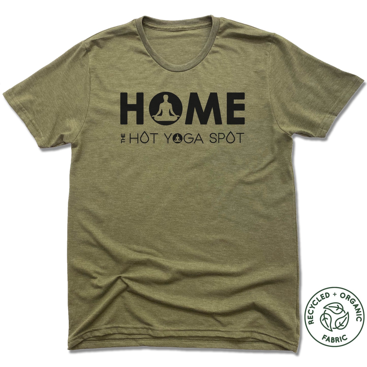 THE HOT YOGA SPOT | UNISEX OLIVE Recycled Tri-Blend