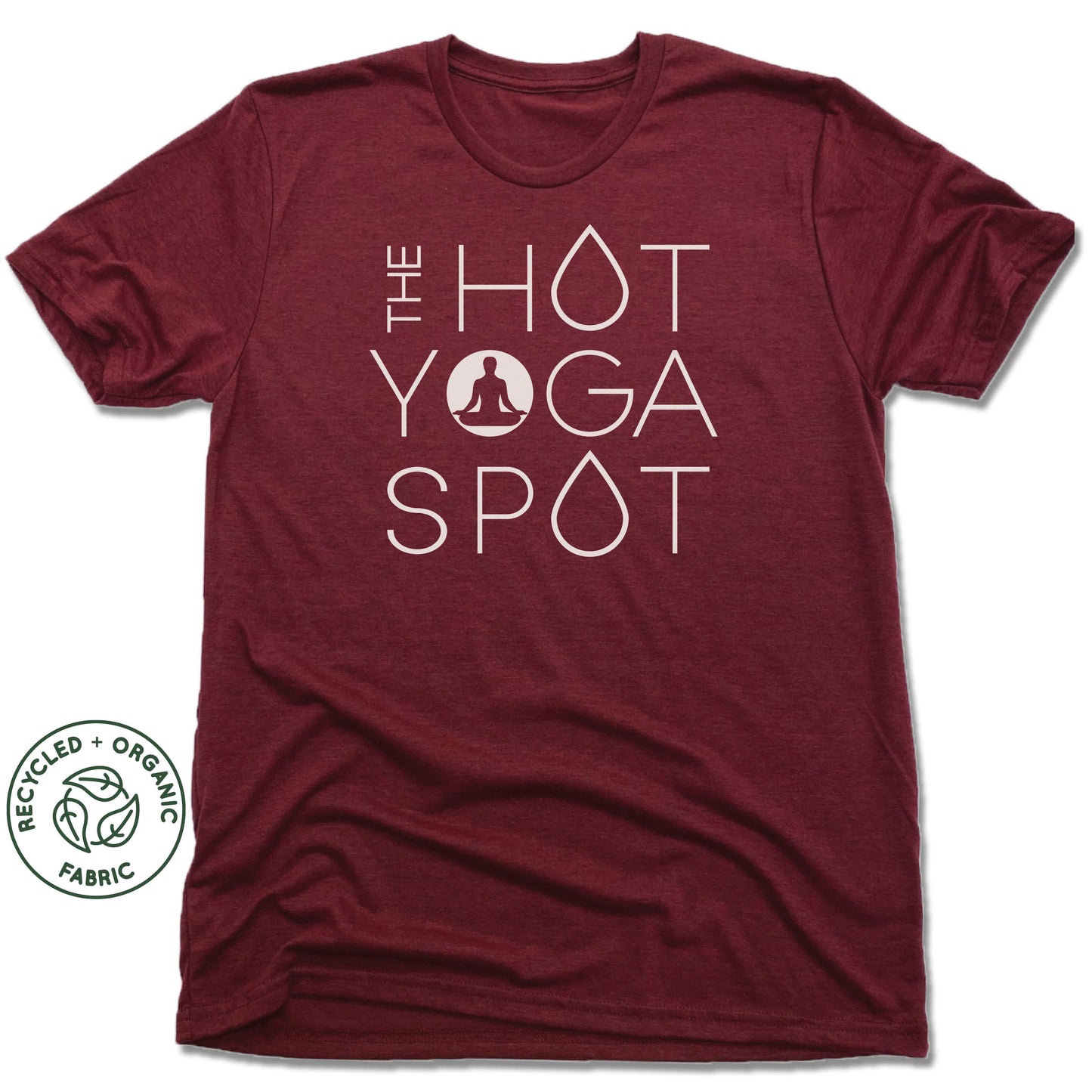 THE HOT YOGA SPOT | UNISEX VINO RED Recycled Tri-Blend