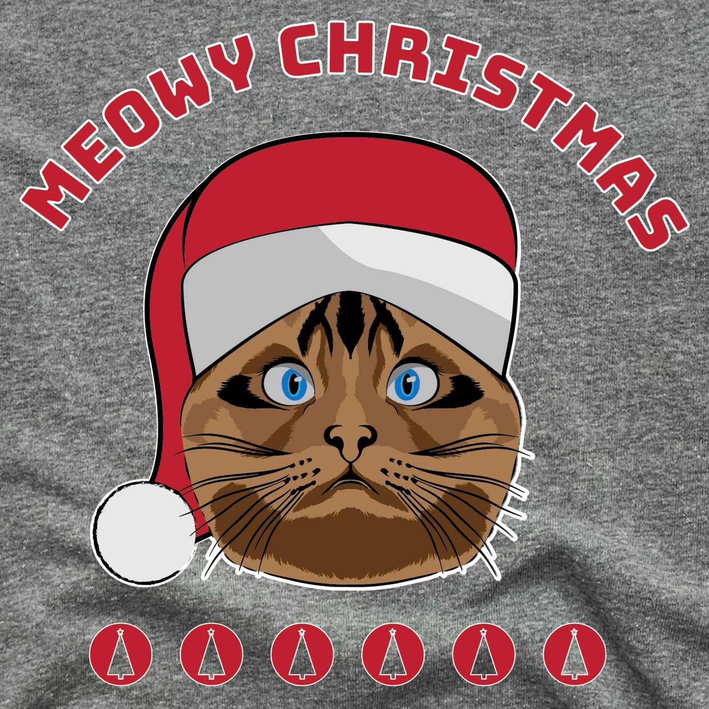CHRISTMAS CAT | FLEECE SWEATSHIRT | MEOWY CHRISTMAS