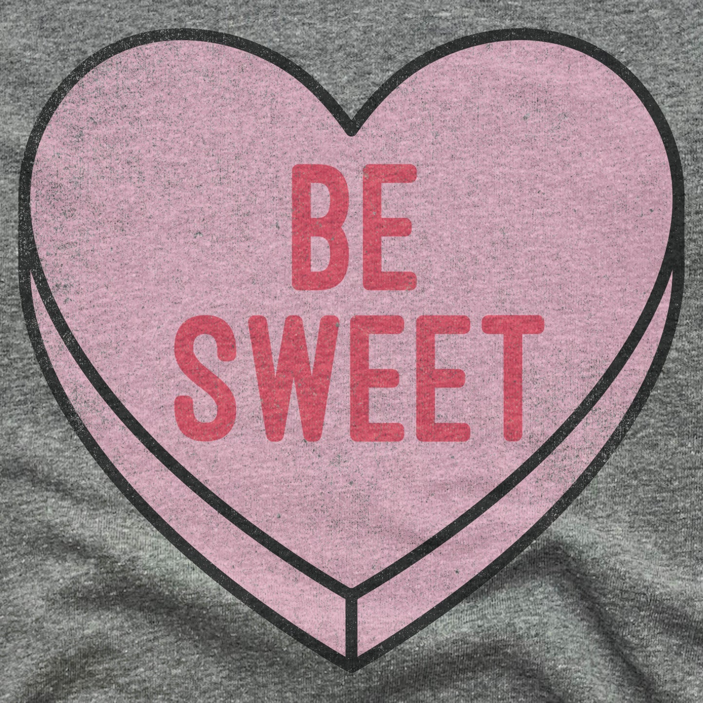 CANDY HEART | FLEECE SWEATSHIRT | BE SWEET