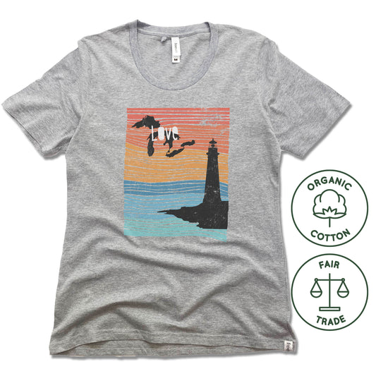 GREAT LAKES | FREESET LADIES TEE | LOVE LINE ART