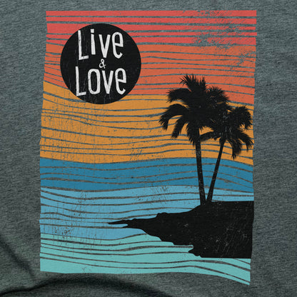 PALM TREE | UNISEX TEE | LIVE AND LOVE LINE ART