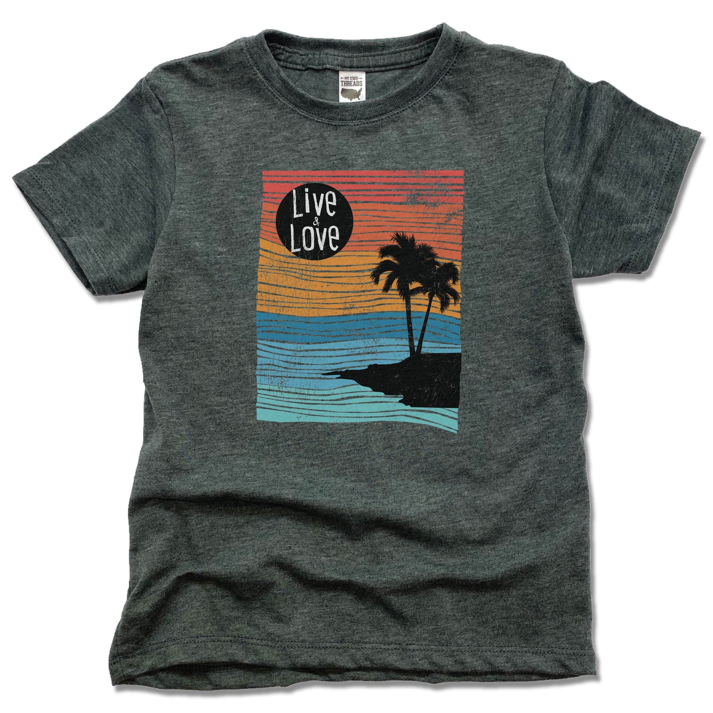 PALM TREE | KIDS TEE | LIVE AND LOVE LINE ART