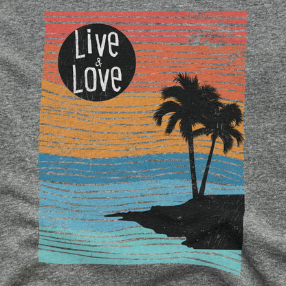 PALM TREE | FLEECE SWEATSHIRT | LIVE AND LOVE LINE ART