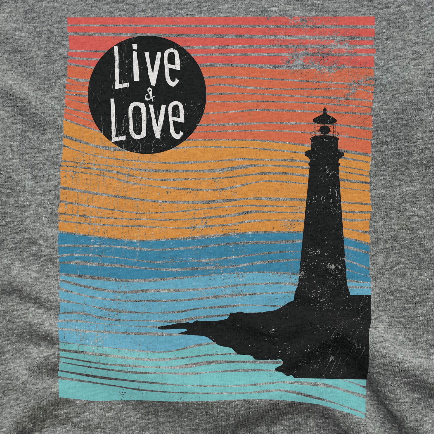 LIGHTHOUSE | FLEECE SWEATSHIRT | LIVE AND LOVE LINE ART