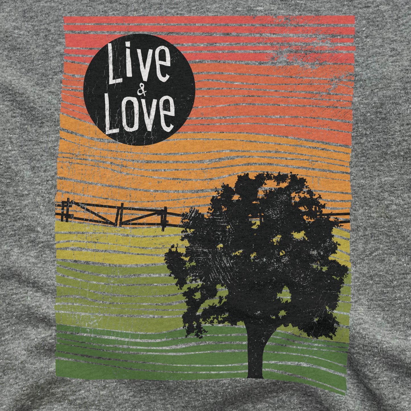 BEAUTIFUL LAND | FLEECE SWEATSHIRT | LIVE AND LOVE LINE ART