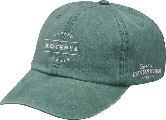 KOFENYA COFFEE | EMBROIDERED FRST GREEN HAT | WHITE LOGO