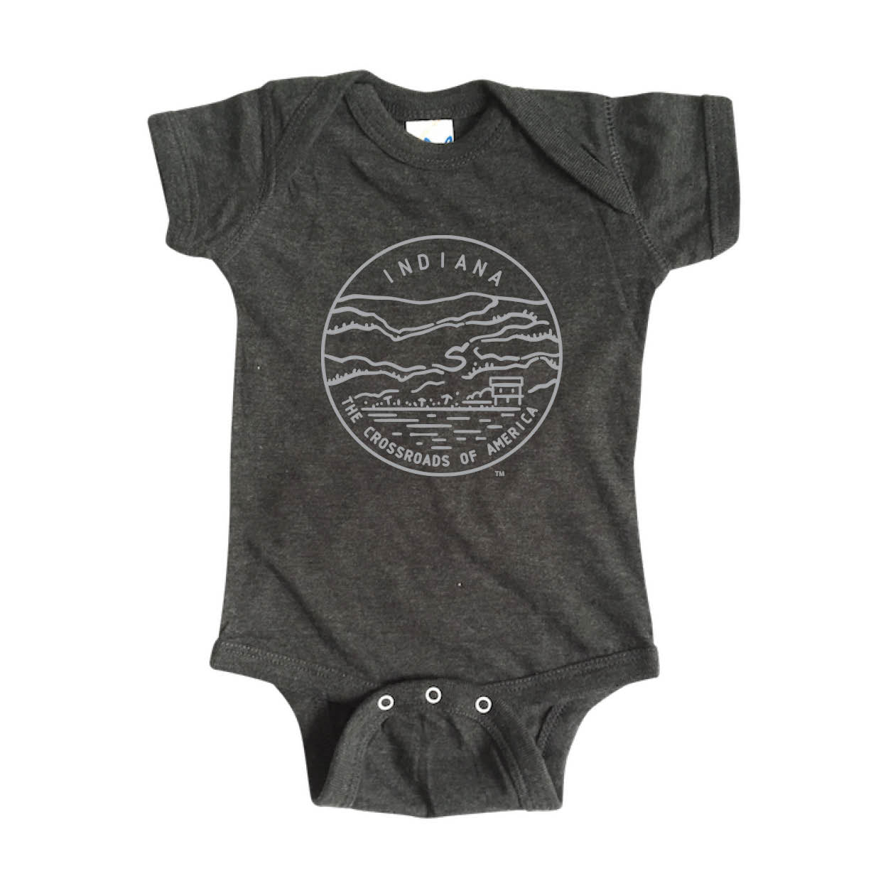 INDIANA ONESIE | STATE SEAL | THE CROSSROADS OF AMERICA