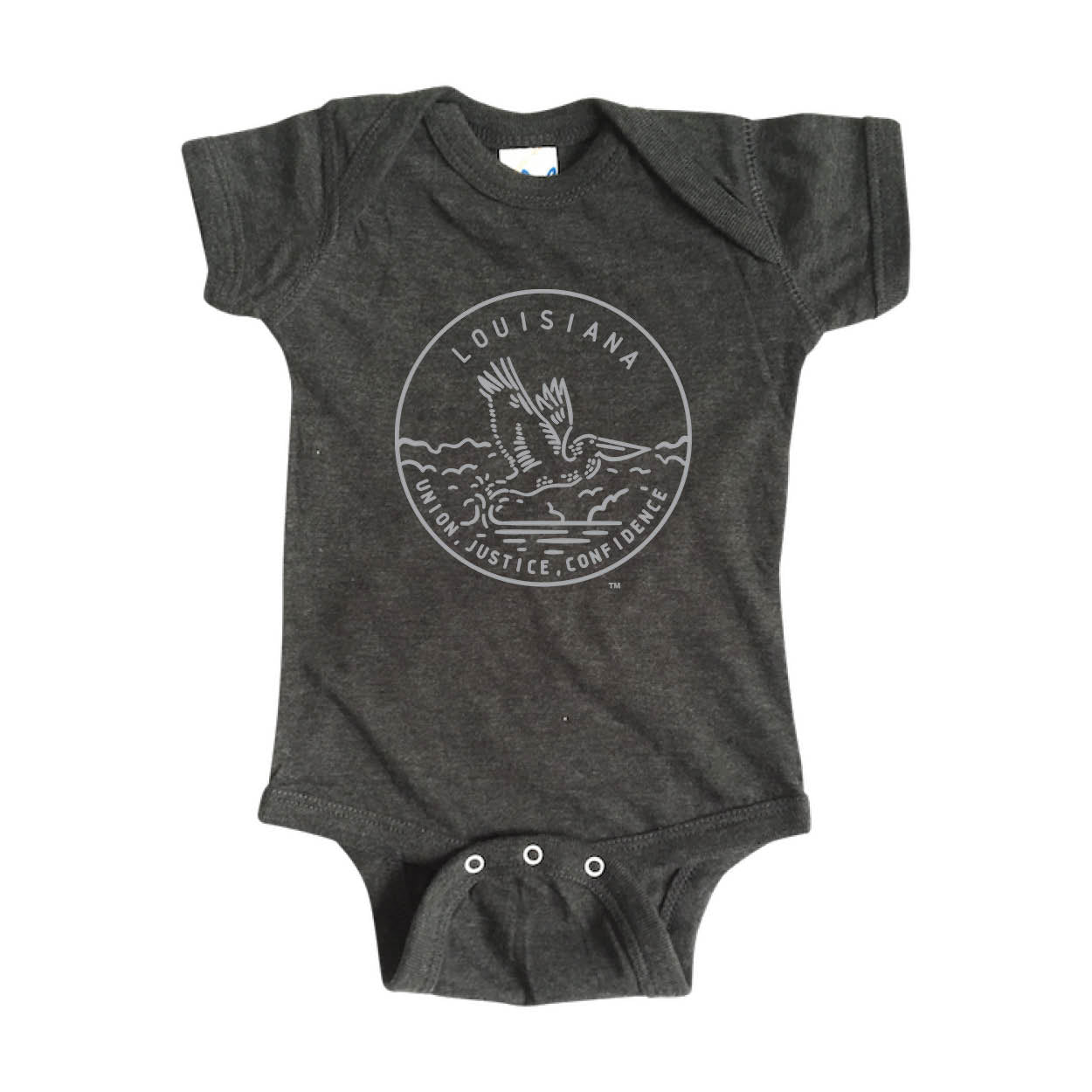 LOUISIANA ONESIE | STATE SEAL | UNION, JUSTICE, CONFIDENCE