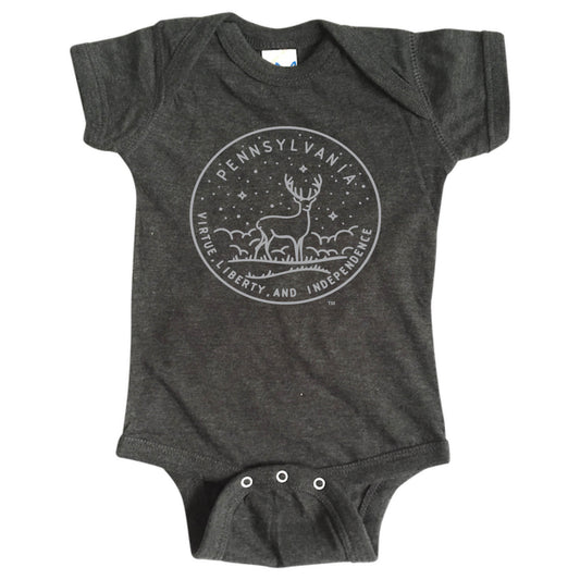 PENNSYLVANIA ONESIE | STATE SEAL | VIRTUE, LIBERY, AND INDEPENDENCE