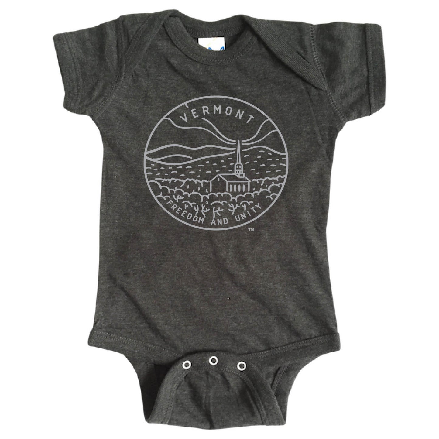 VERMONT ONESIE | STATE SEAL | FREEDOM AND UNITY