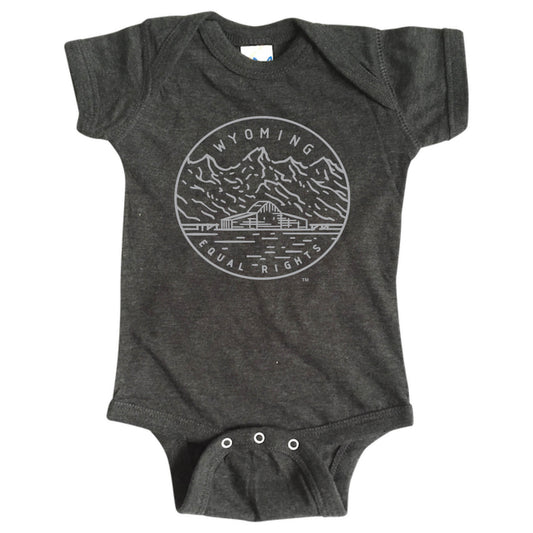WYOMING ONESIE | STATE SEAL | EQUAL RIGHTS