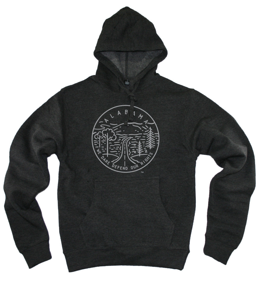 ALABAMA HOODIE | STATE SEAL | WE DARE DEFEND OUR RIGHTS – My State Threads