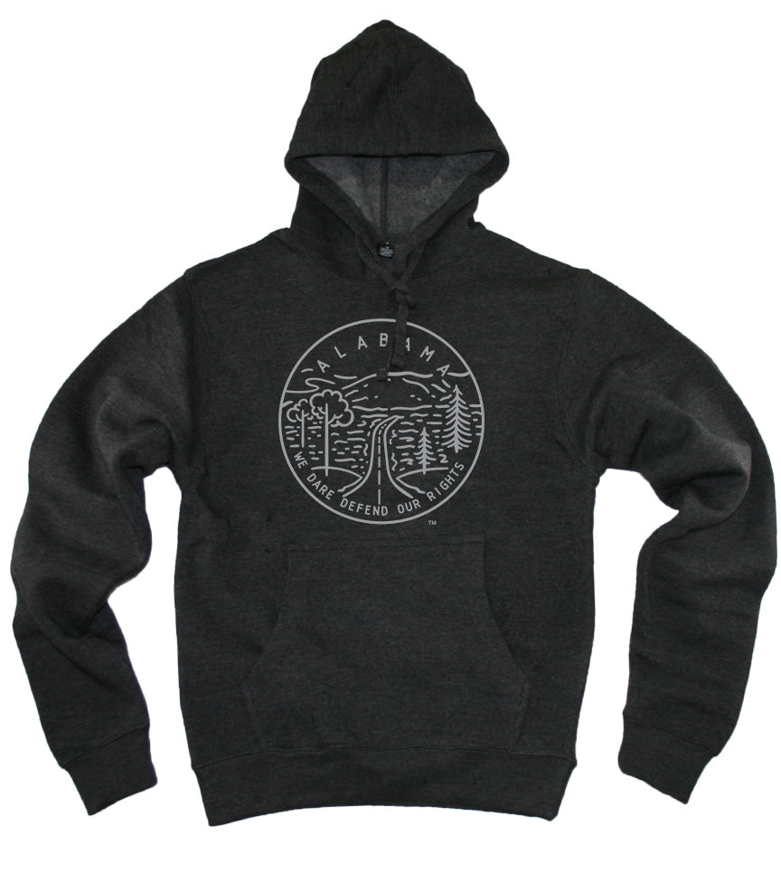ALABAMA HOODIE | STATE SEAL |  WE DARE DEFEND OUR RIGHTS