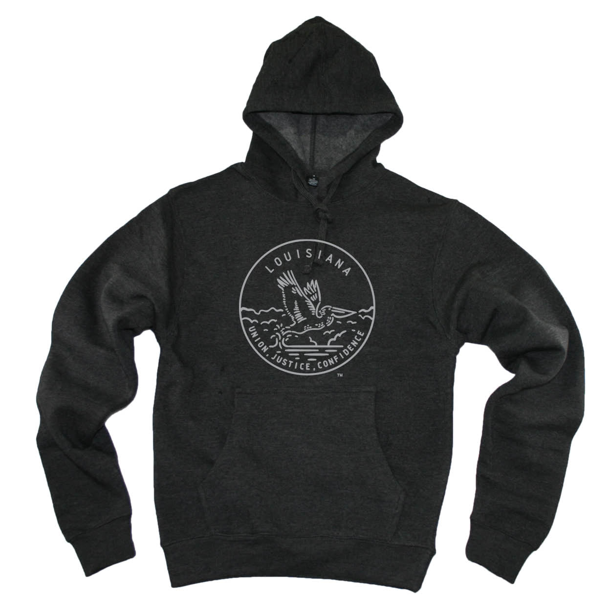 LOUISIANA HOODIE | STATE SEAL | UNION, JUSTICE, CONFIDENCE