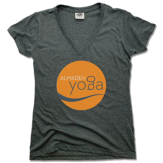 ALMADEN YOGA | LADIES V-NECK | COLOR LOGO