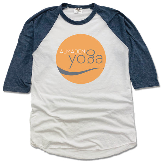 ALMADEN YOGA | NAVY 3/4 SLEEVE | COLOR LOGO