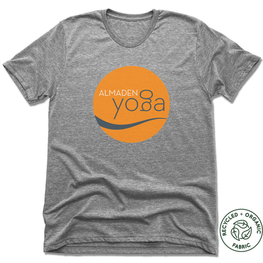 ALMADEN YOGA | UNISEX GRAY Recycled Tri-Blend | COLOR LOGO