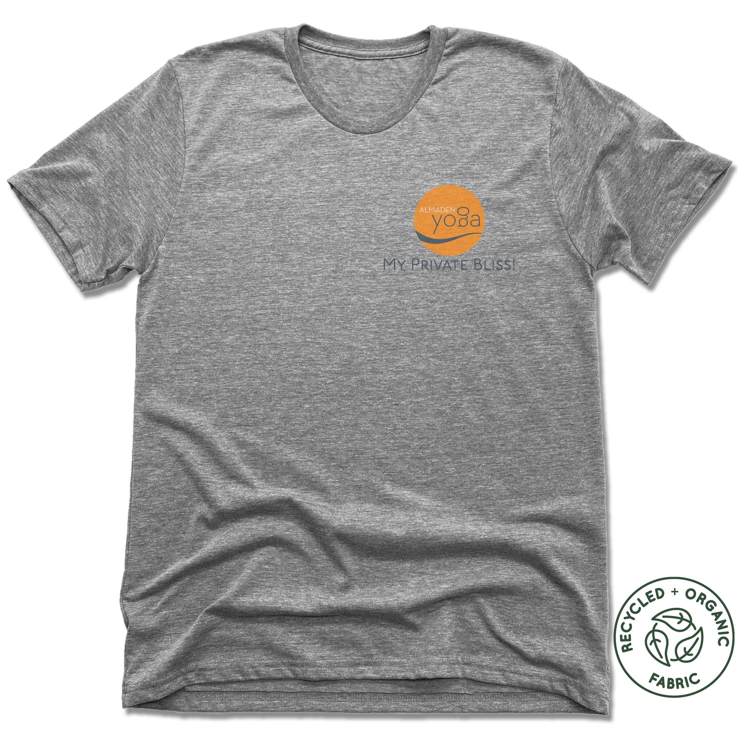 ALMADEN YOGA | UNISEX GRAY Recycled Tri-Blend | MY PRIVATE BLISS!