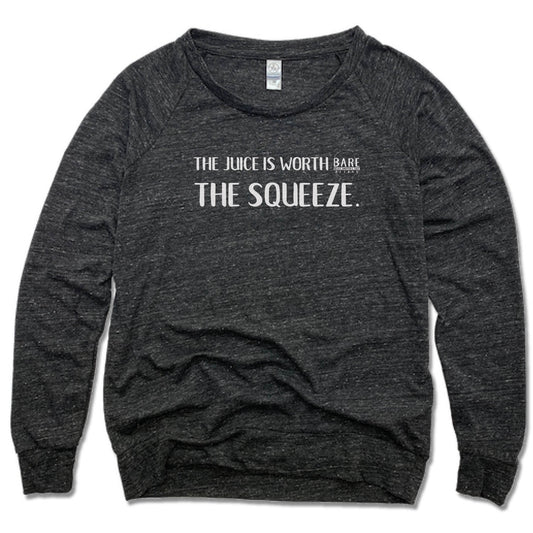 BARE BLENDS | LADIES SLOUCHY | THE SQUEEZE WHITE LOGO