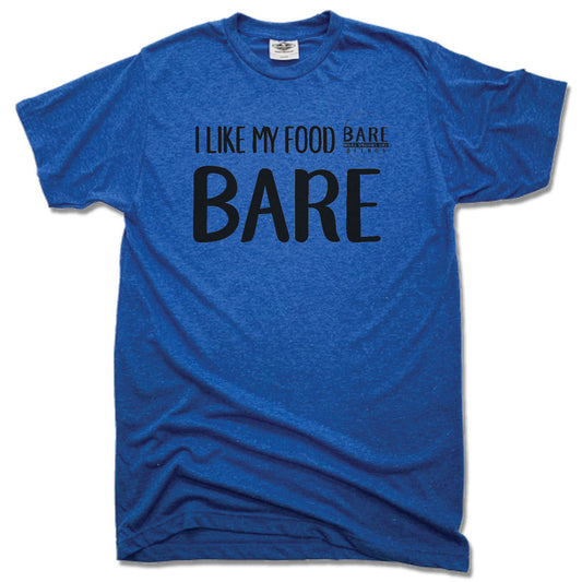 BARE BLENDS | UNISEX BLUE TEE | LOGO