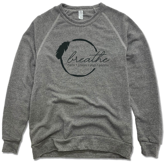 BREATHE PILATES AND BARRE | FLEECE SWEATSHIRT | BLACK LOGO