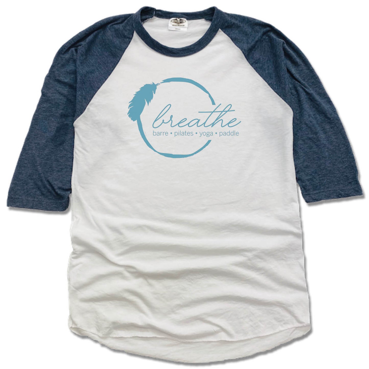 BREATHE PILATES AND BARRE | NAVY 3/4 SLEEVE | COLOR LOGO