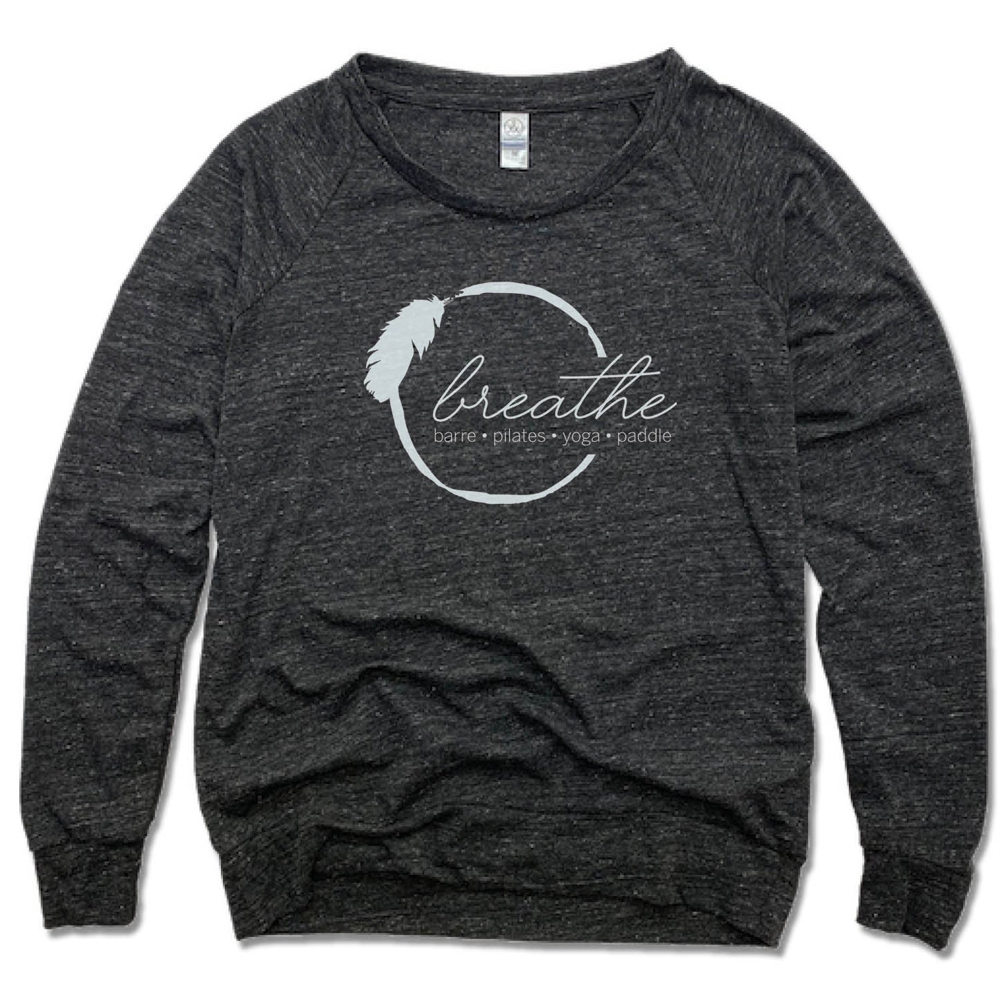 BREATHE PILATES AND BARRE | LADIES SLOUCHY | WHITE LOGO