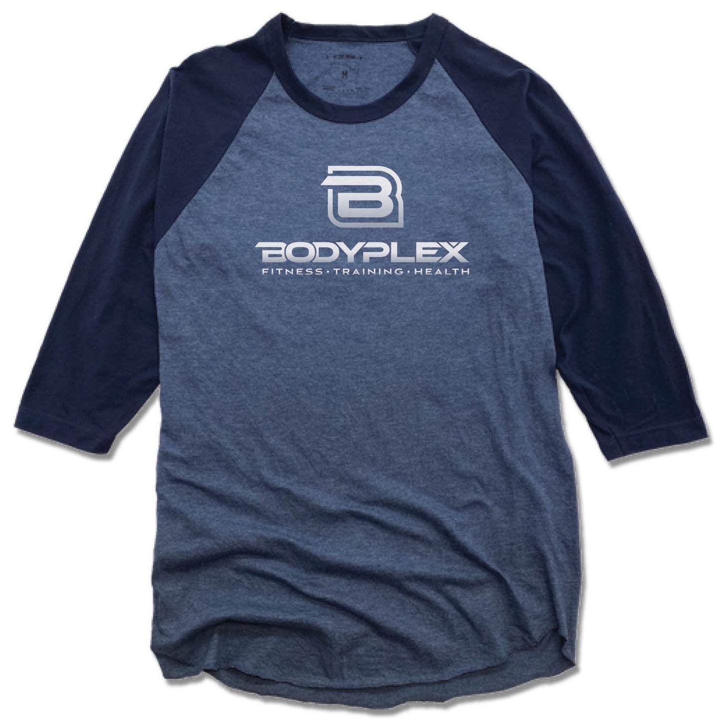 BODYPLEX | DENIM/NAVY 3/4 SLEEVE | SILVER LOGO