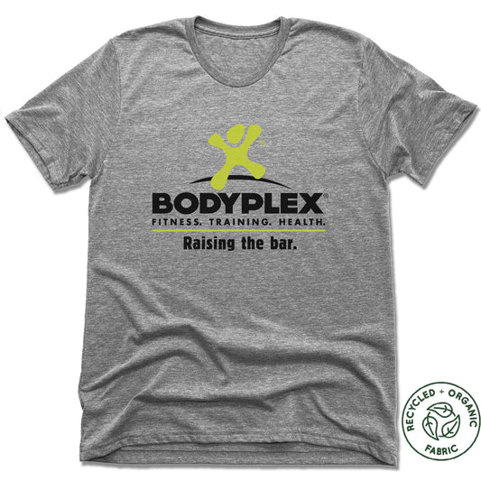 BODYPLEX | UNISEX GRAY Recycled Tri-Blend | BLACK LOGO