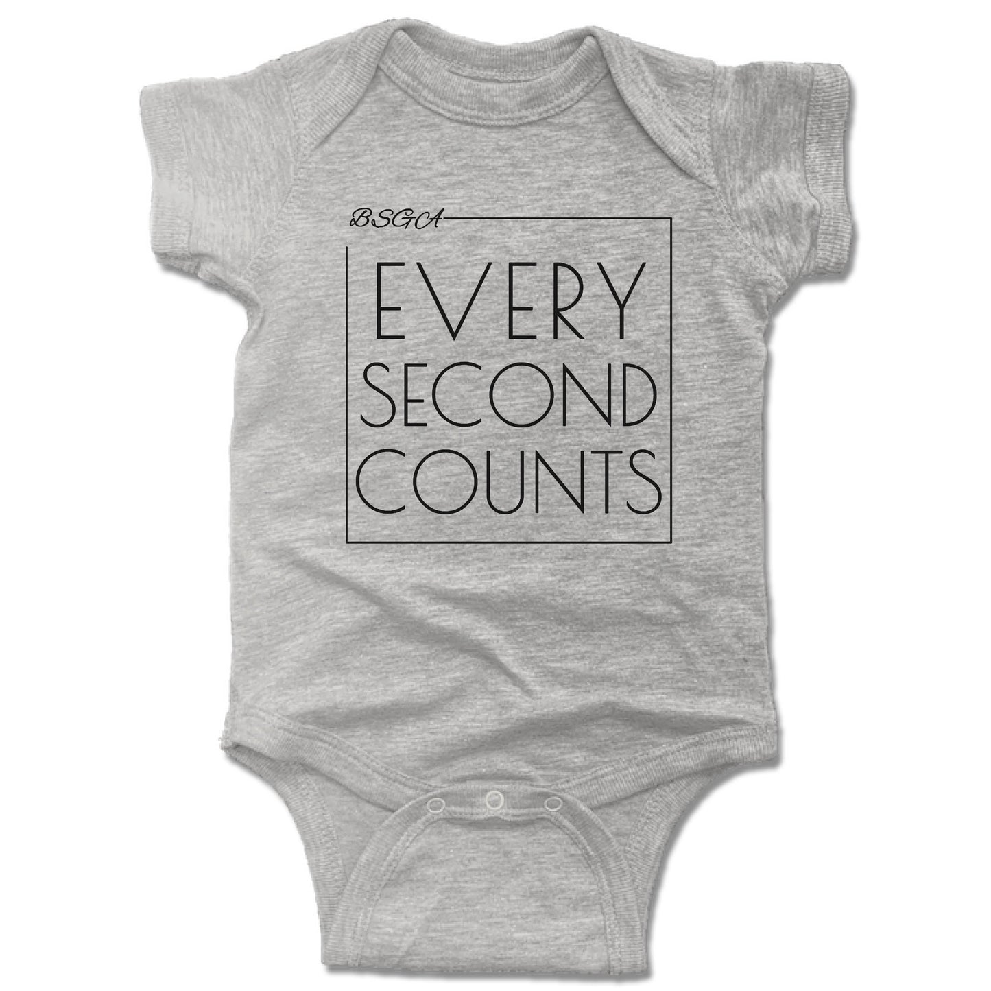 BRIGHT STARS GYMNASTICS ACADEMY | GRAY ONESIE | EVERY SECOND COUNTS