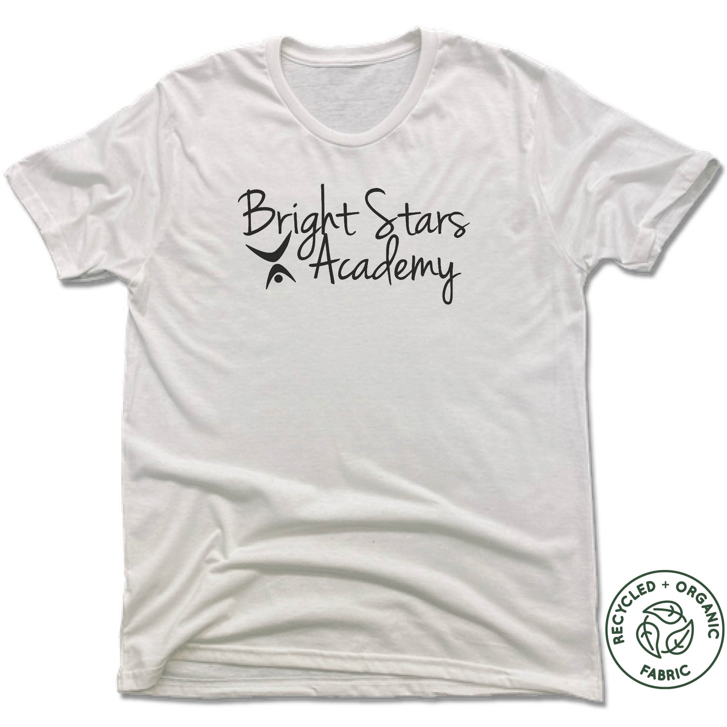 BRIGHT STARS GYMNASTICS ACADEMY | UNISEX WHITE Recycled Tri-Blend | BRIGHT STARS ACADEMY