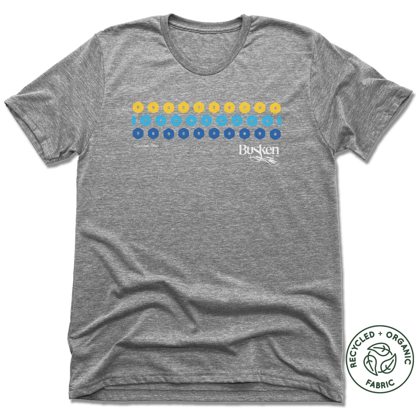 BUSKEN BAKERY | UNISEX GRAY Recycled Tri-Blend | DESIGN